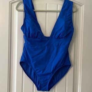 Andie Swim Royal Blue The Mykonos Swimsuit